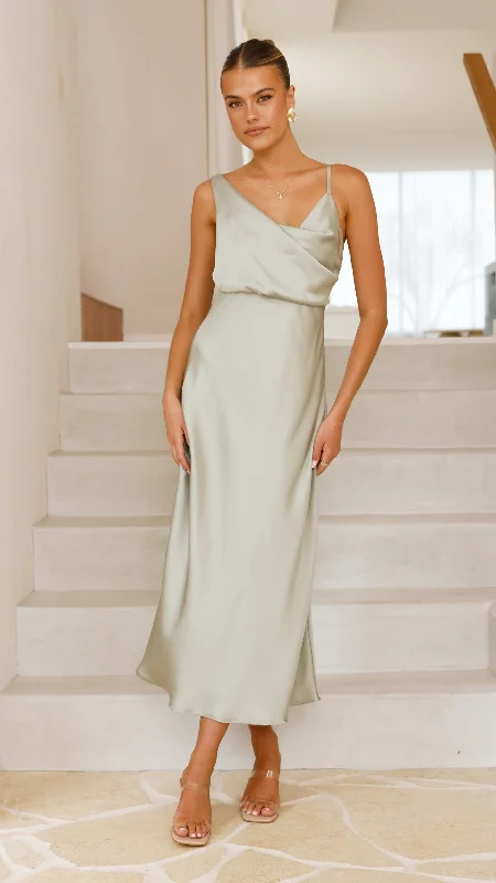 Audrey Maxi Dress - Olive