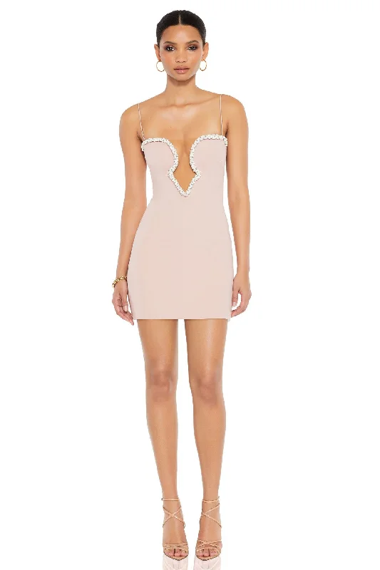 Nookie Adorn Pearl Mini Dress - Dream