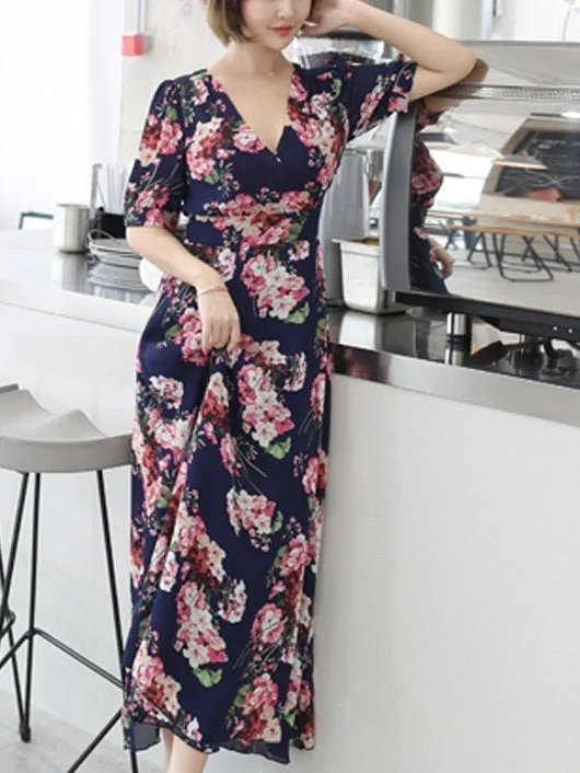 Lorca Floral Wrap Maxi Dress