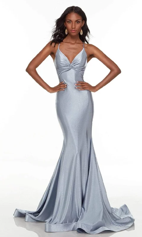 Alyce Paris - 61168 Knot Style Metallic Evening Gown