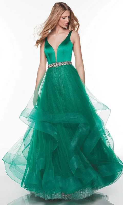 Alyce Paris 61284 - Tulle Overlaid Prom Dress