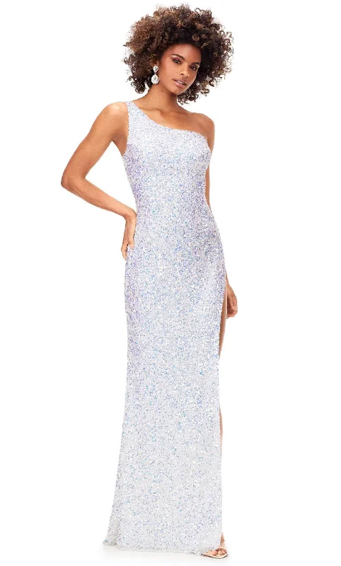 Ashley Lauren 11285 - Cutout Back Sequin Prom Gown