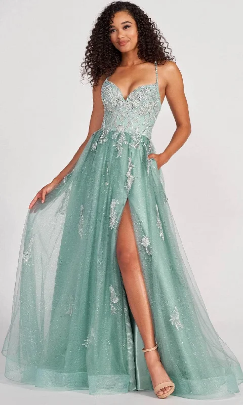 Colette For Mon Cheri CL2062 - Glitter Tulle Prom Dress