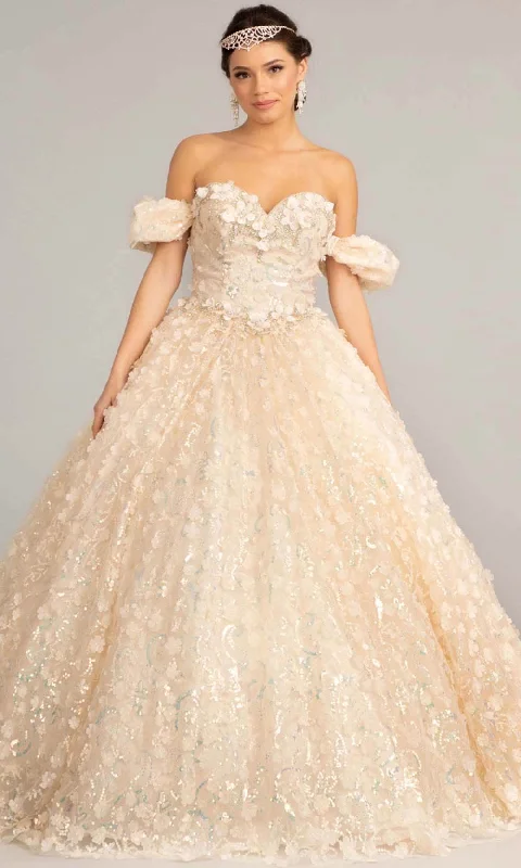 Elizabeth K GL3019 - Off-shoulder Sweetheart Neck Ball Gown