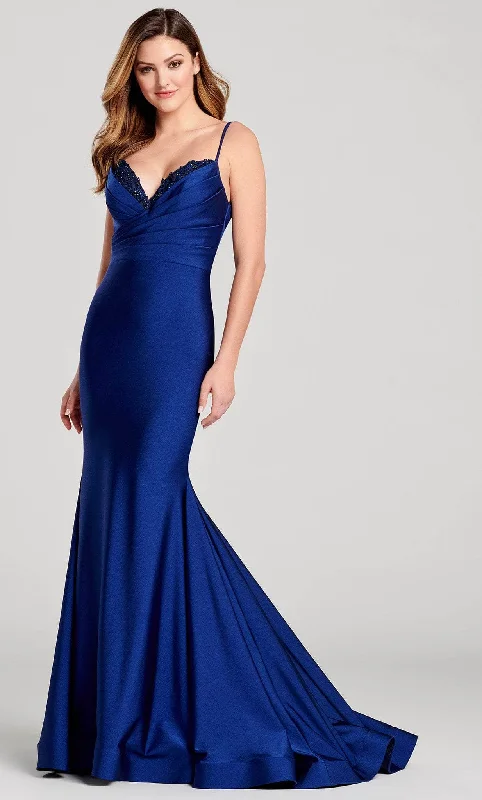 Ellie Wilde EW22051 - Pleated Top Luxurious Mermaid Gown