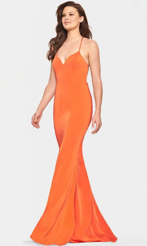 Faviana S10848 - Strapped Open Back Mermaid Dress