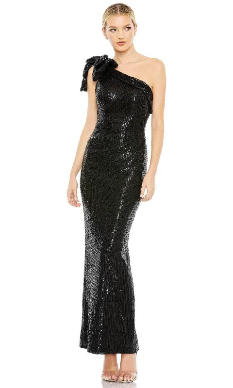 Ieena Duggal 11283 - Bow Ornate Sequin Evening Dress