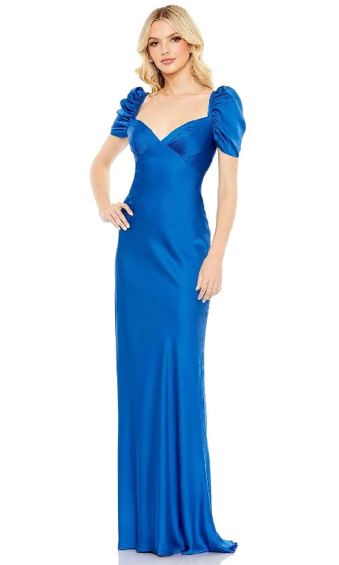 Ieena Duggal 68332 - Puff Sleeve Fitted Bodice Evening Dress