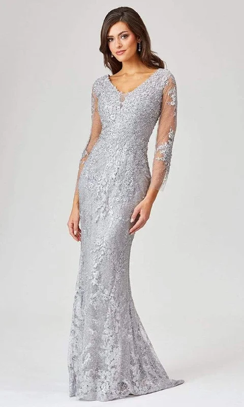 Lara Dresses - 29473 Bead-Ornate Embroidered Illusion Sheath Gown