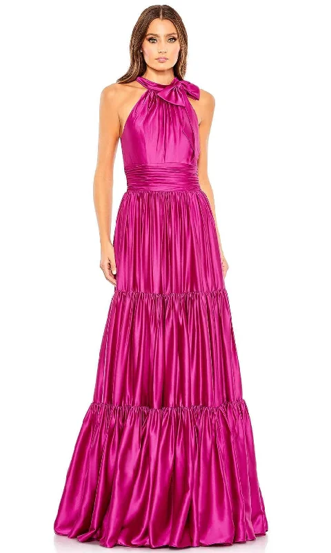 Mac Duggal 50658 - Halter Tiered Satin Gown