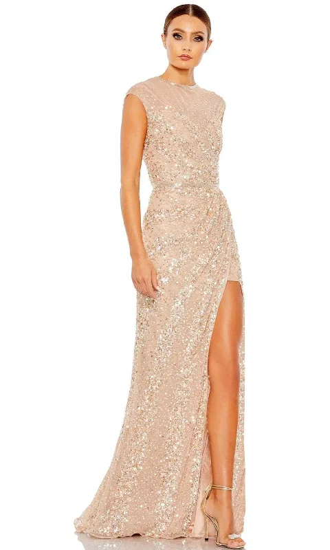 Mac Duggal 5619 - Illusion Neck Beaded Evening Dress