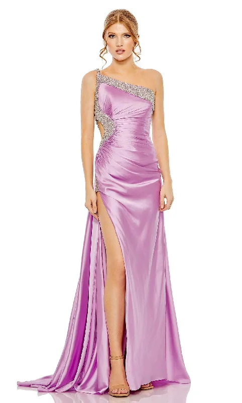 Mac Duggal 68447 - Satin Long Greek Goddess Gown