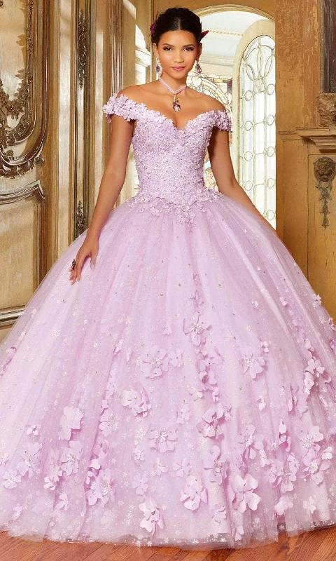 Mori Lee 34063 - 3D Florals Quinceanera Ballgown