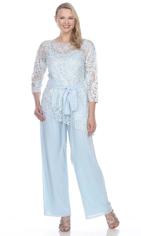 Soulmates 1604 - Soutache Asymmetrical Tunic Pants Set